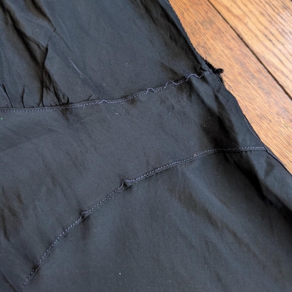 Vintage 50's 60's Black Bias Cut Lace Trim Slip Dress - Picture 8 of 8